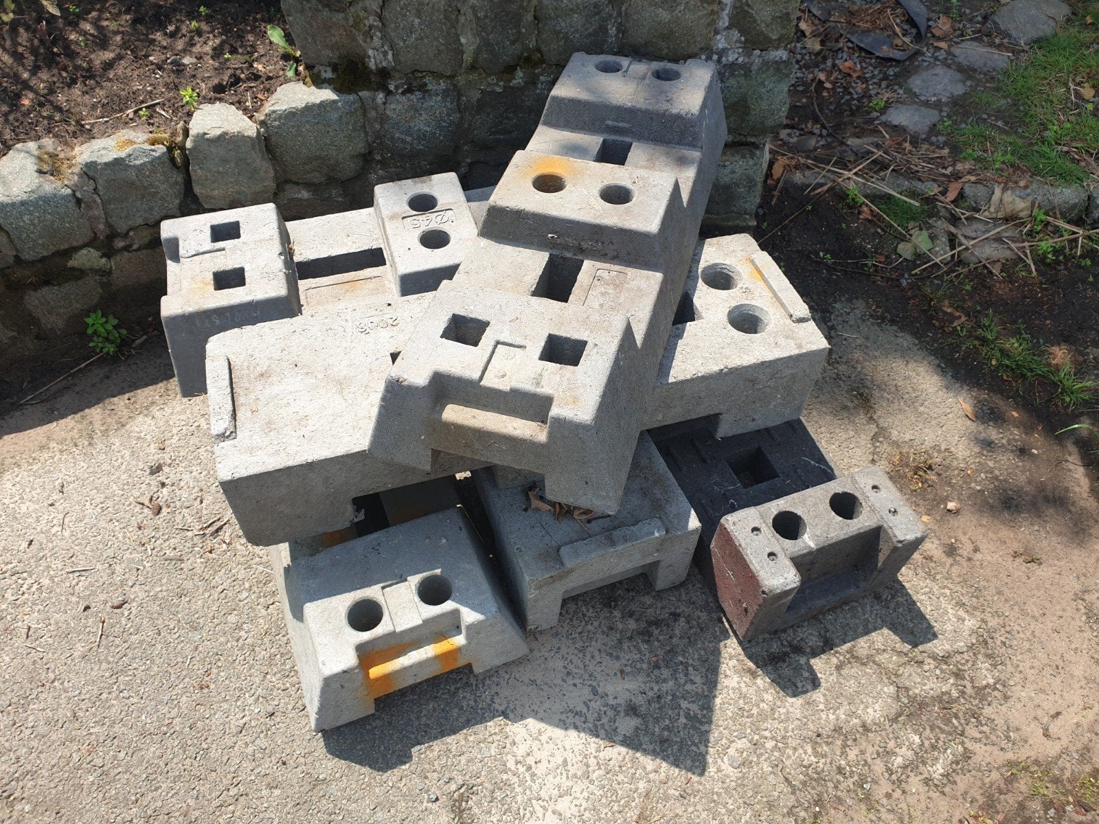 6 pvc blokken herras afsluiting, Ophalen