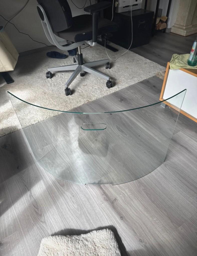 Haardscherm in glas, Huis en Inrichting, Ophalen, Zo goed als nieuw