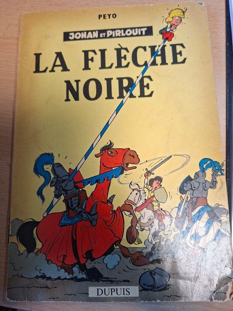 La flèche noire, Enlèvement, Utilisé, Peyo