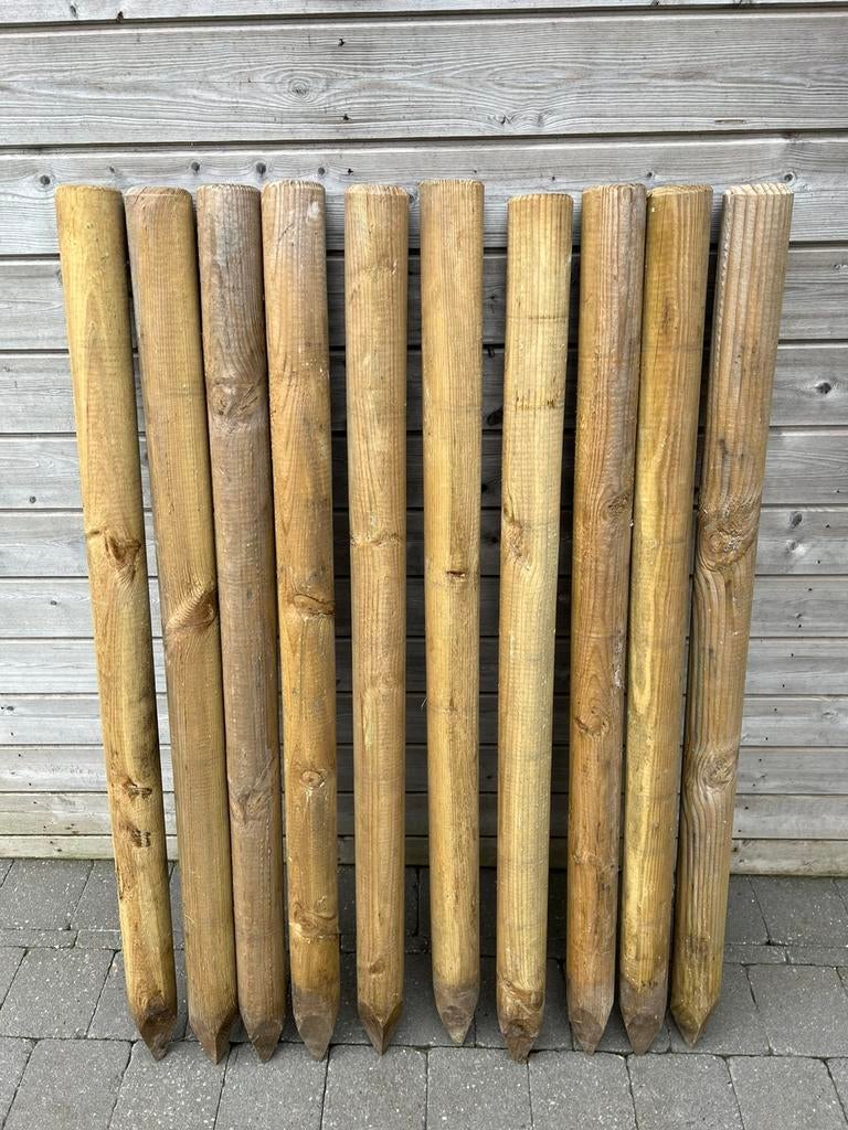 Houten palen, Ophalen, Gebruikt, Hout, 1 tot 2 meter