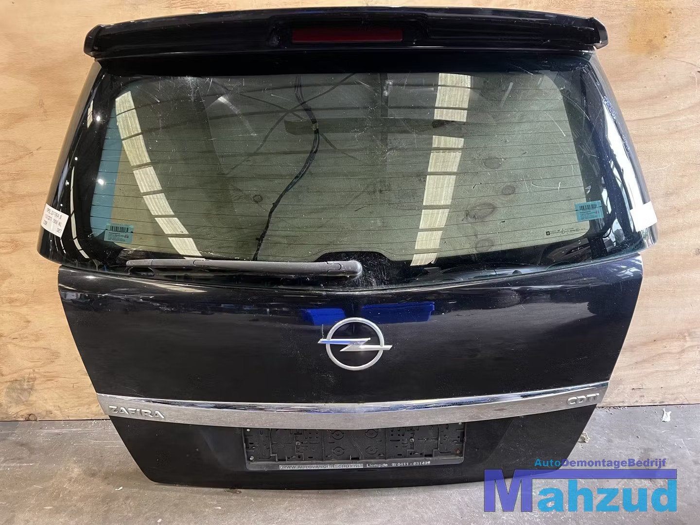 OPEL ZAFIRA B Zwart Z20R achterklep 2005-2011, Arrière, Opel Automobile GmbH, Porte, Opel