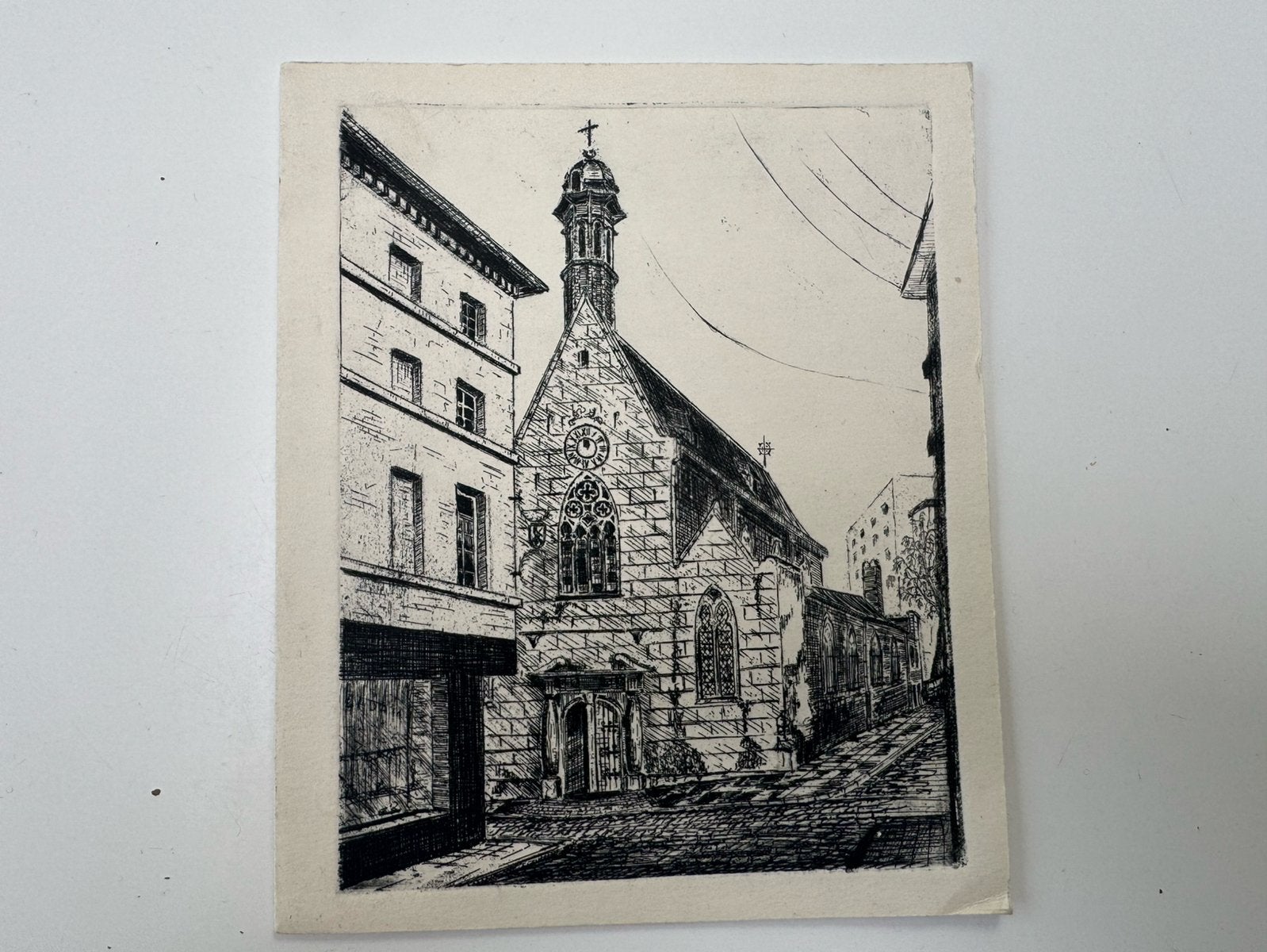 Ets - Henri Kerels  (ov), Antiek en Kunst, Ophalen, Ets