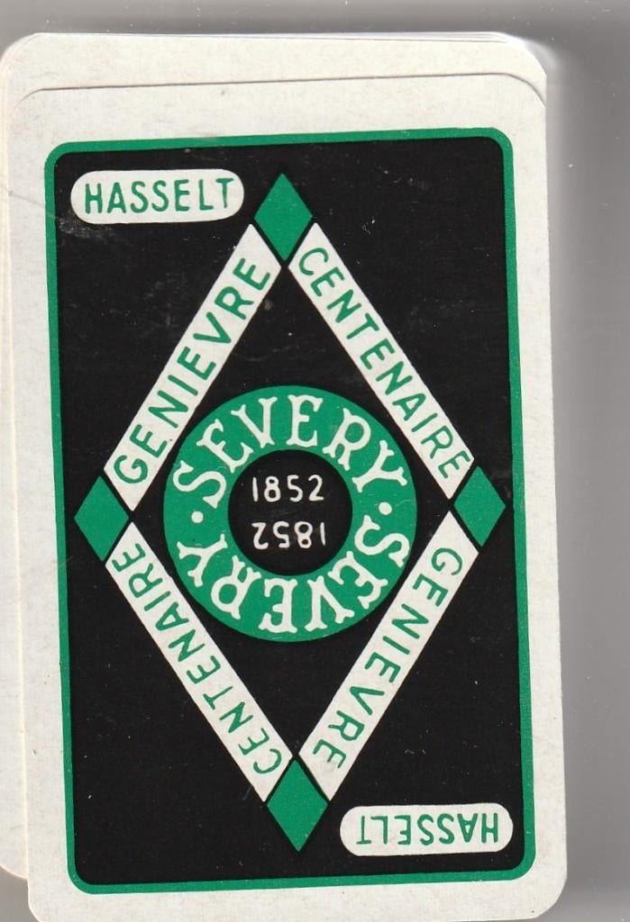 20 / VOL KAARTSPEL HASSELT SEVERY  CENTENAIRE GEEN DOOSJE, Ophalen of Verzenden, Nieuw, Speelkaart(en)