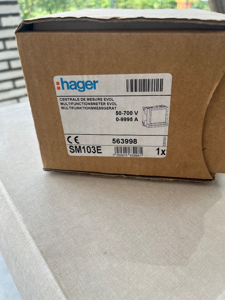 Hager SM103E, Ophalen of Verzenden, Nieuw