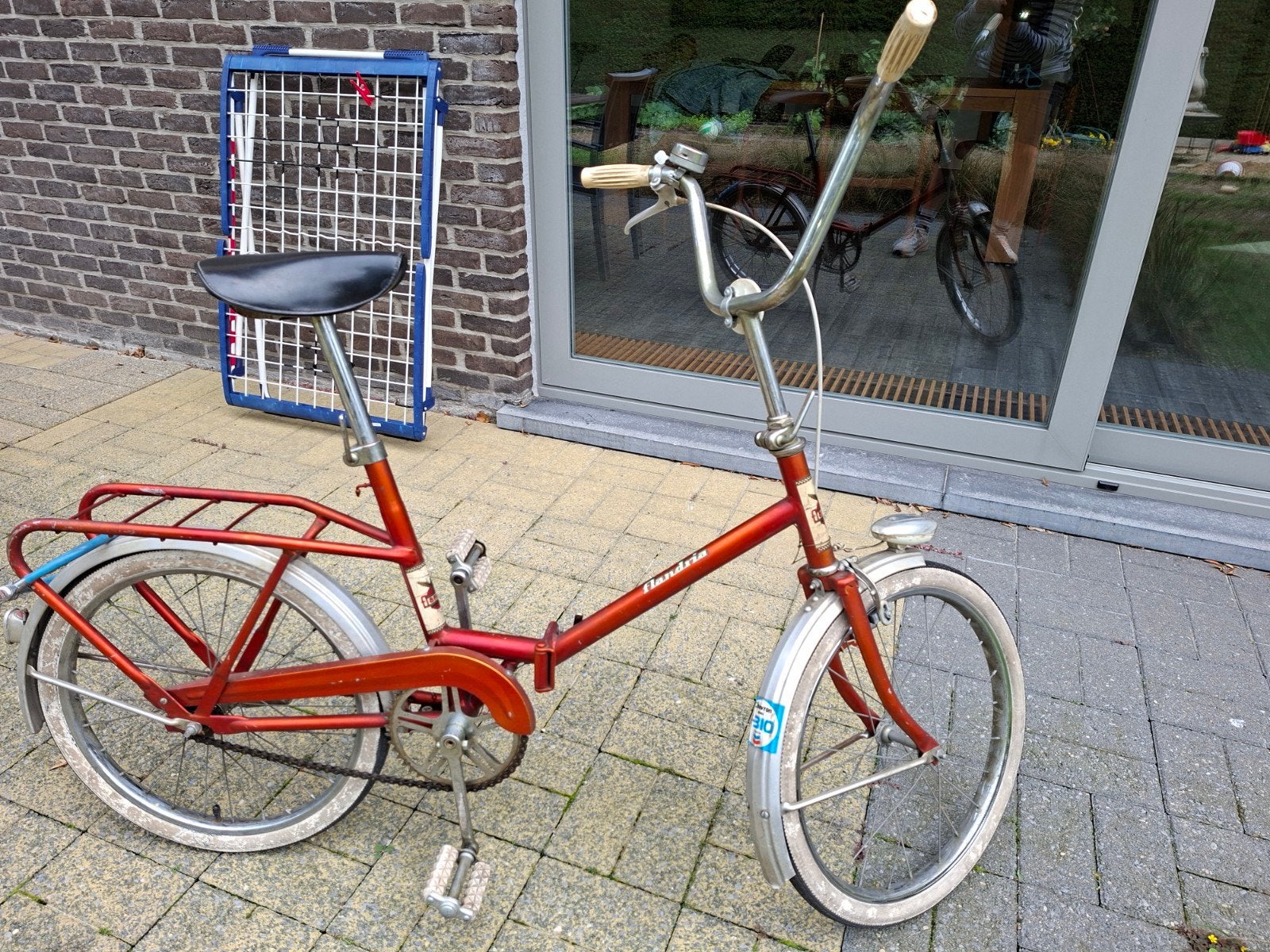 Flandria vouwfiets, Fietsen en Brommers, Terugtraprem, Gebruikt, Totaal opvouwbaar, Ophalen