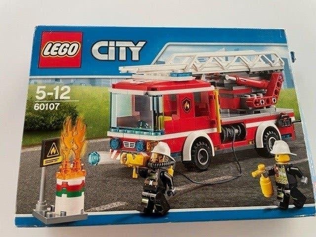 lego city - brandweerauto - 60107, City, Lego, Ensemble complet, Comme neuf