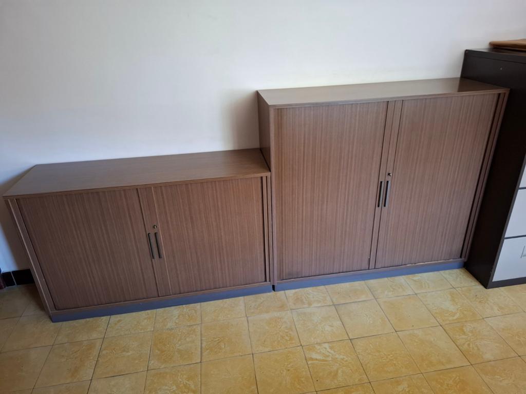 Lot de 2 meubles de bureau à portes coulissantes, Maison & Meubles, Inconnu, Inconnu, Enlèvement, Inconnu