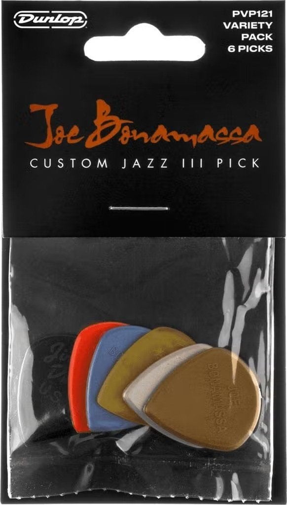 Jim Dunlop Joe Bonamassa Jazz III plectrum 1.38 mm - 6-pack, Ophalen of Verzenden, Nieuw, Overige instrumenten