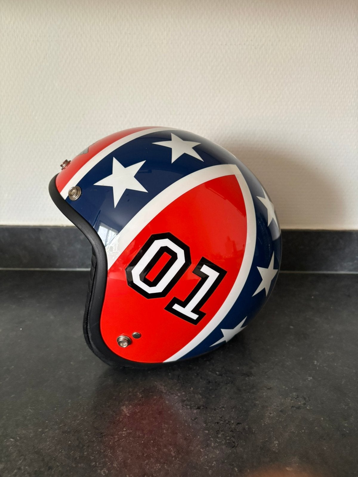 Davida open face jet helm general lee S, Motoren, Ophalen of Verzenden, S
