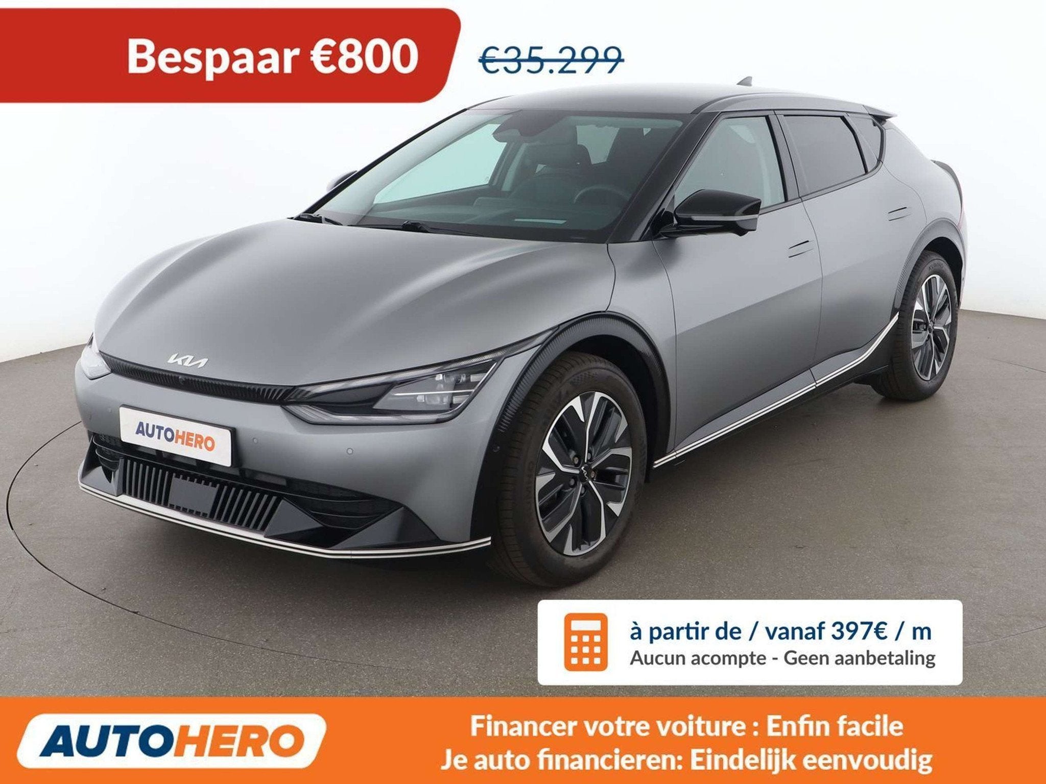 Kia Ev6 electric drive 239 kW GT Line 4WD (automatique), Autos, Cuir, Argent ou Gris, Achat, 5 portes