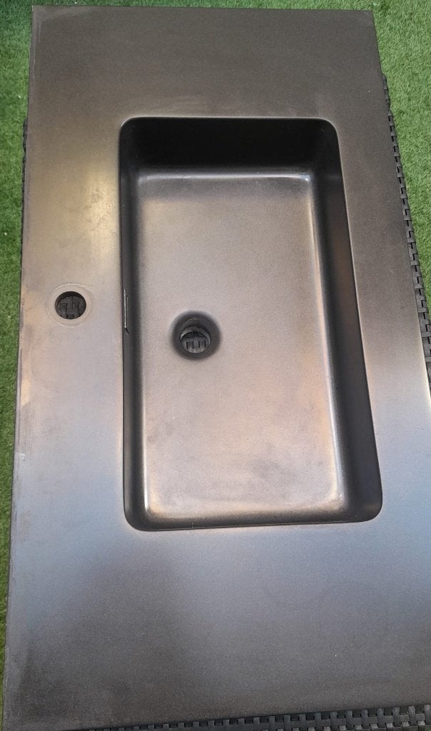 Lavabo salle de bain noir, Enlèvement, Comme neuf, Lavabo ou Évier, Moins de 100 cm