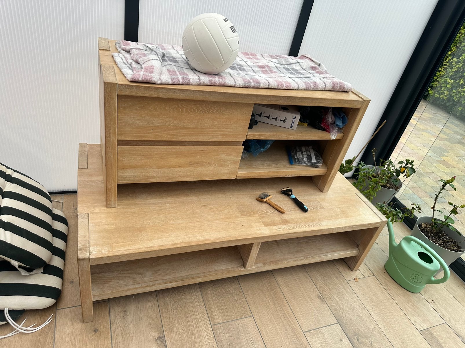 Tv kast en woonkamer tafel, Huis en Inrichting, Ophalen, Zo goed als nieuw, Eikenhout