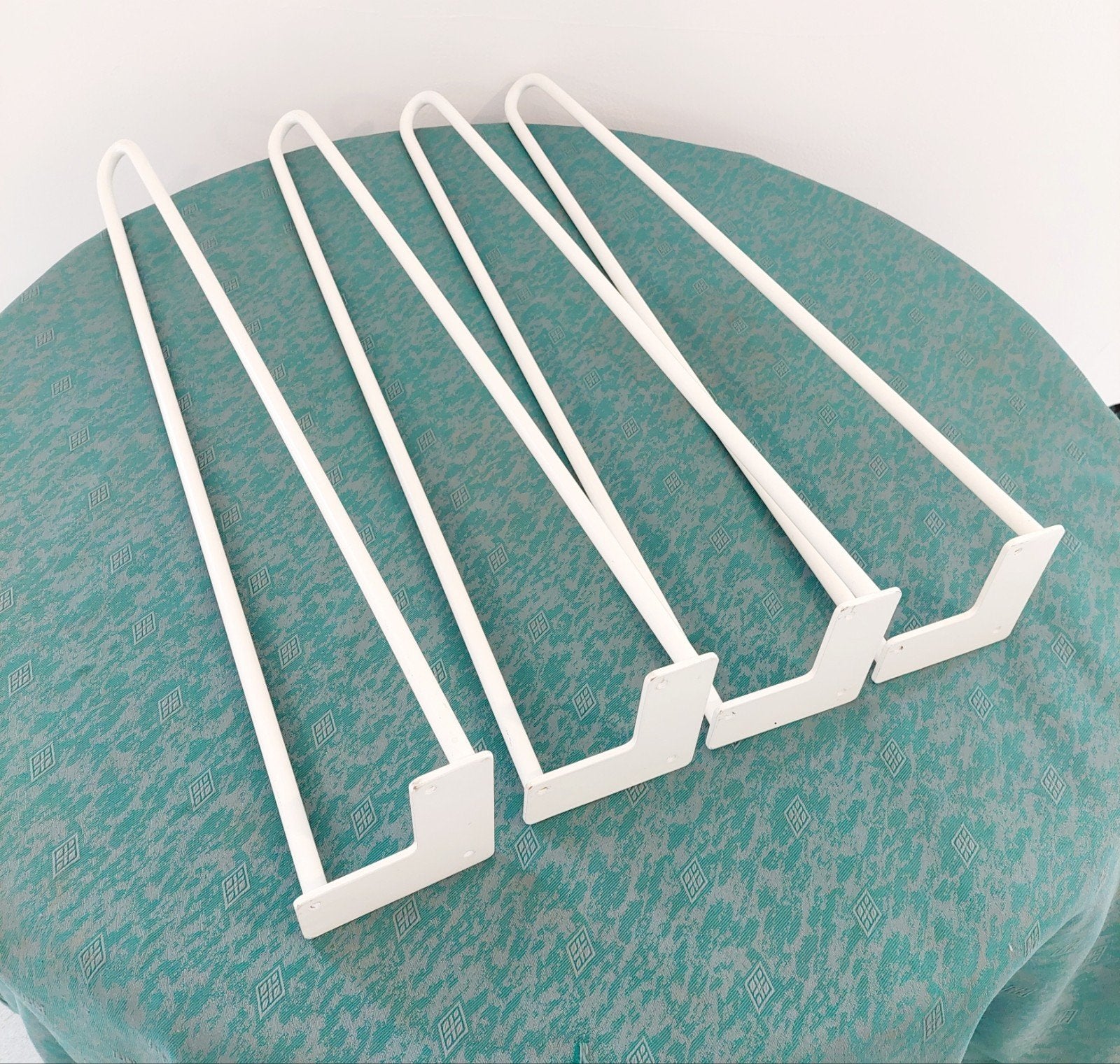 4 pieds table en épingle "haipin leg", Maison & Meubles, Enlèvement, Blanc