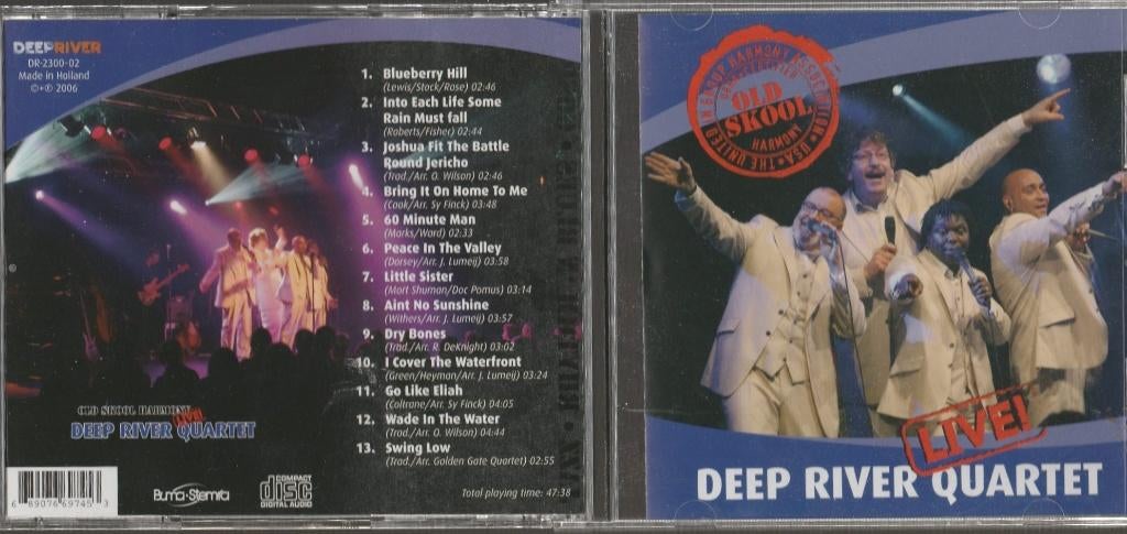 Deep River Quartet - Old skool Harmony / Live, Cd's en Dvd's, Cd's | Jazz en Blues, Ophalen of Verzenden, Zo goed als nieuw, Jazz