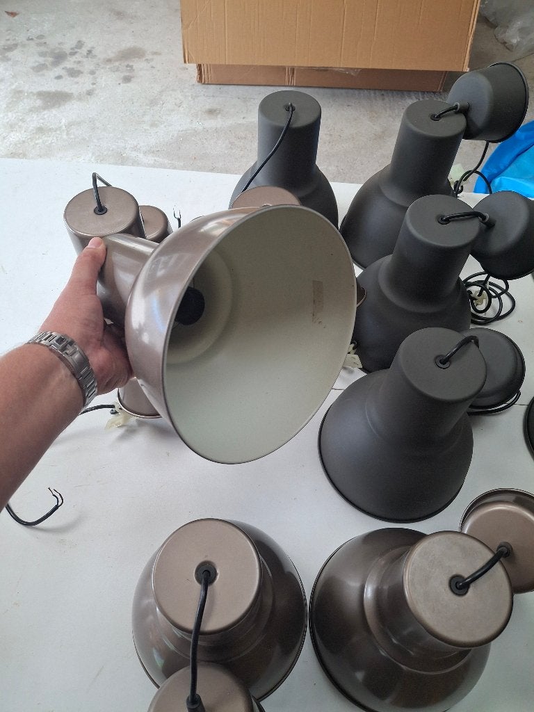 Verlichting, Huis en Inrichting, Lampen | Hanglampen, Ophalen, Gebruikt, Metaal, E27 (groot)