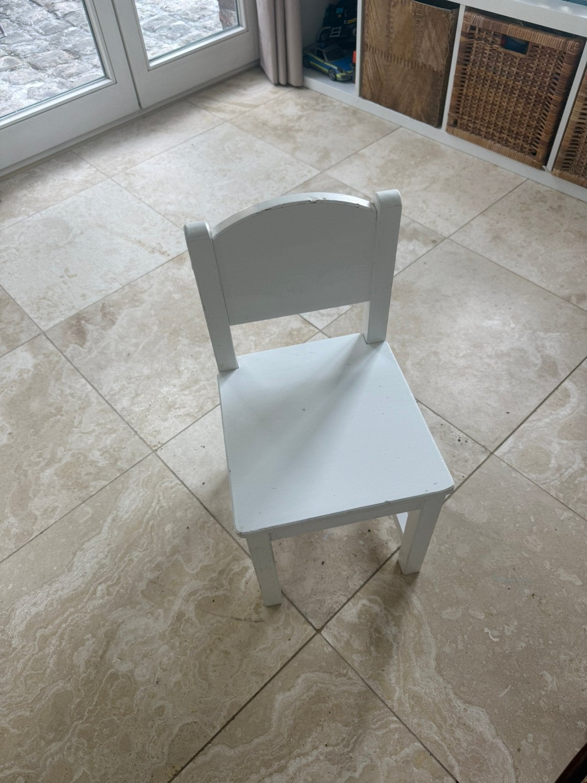 Ikea stoeltje wit kind Sundvik, Huis en Inrichting, Ophalen, Zo goed als nieuw, Wit