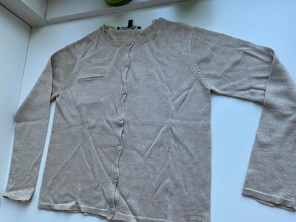 Lili Gaufrette - gouden gilet - 10 jaar, Kinderen en Baby's, Ophalen, Gebruikt, Meisje, Trui of Vest