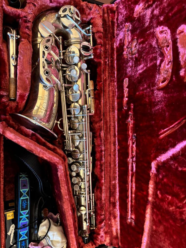 Saxofoon selmer super balanced action serienummer 33333, Ophalen, Gebruikt, Alt, Met koffer