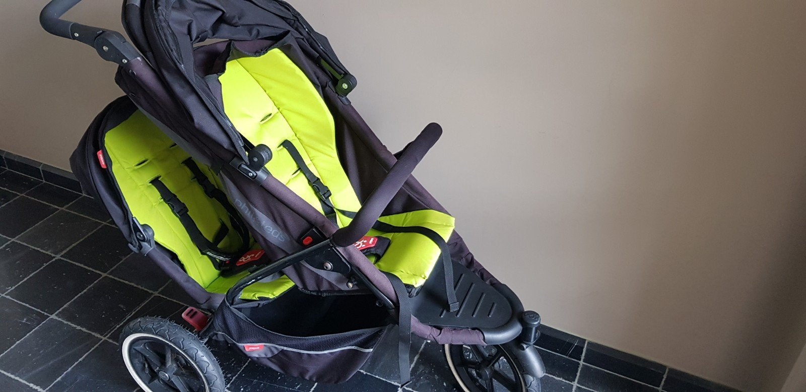 Dubbele buggy/kinderwagen met draagmand Phil&Ted's, Ophalen, Kinderwagen