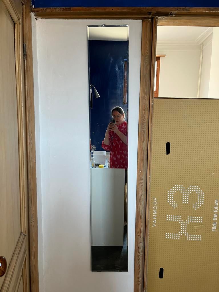 Smalle lange spiegel, Ophalen, Minder dan 50 cm, Gebruikt, 150 tot 200 cm