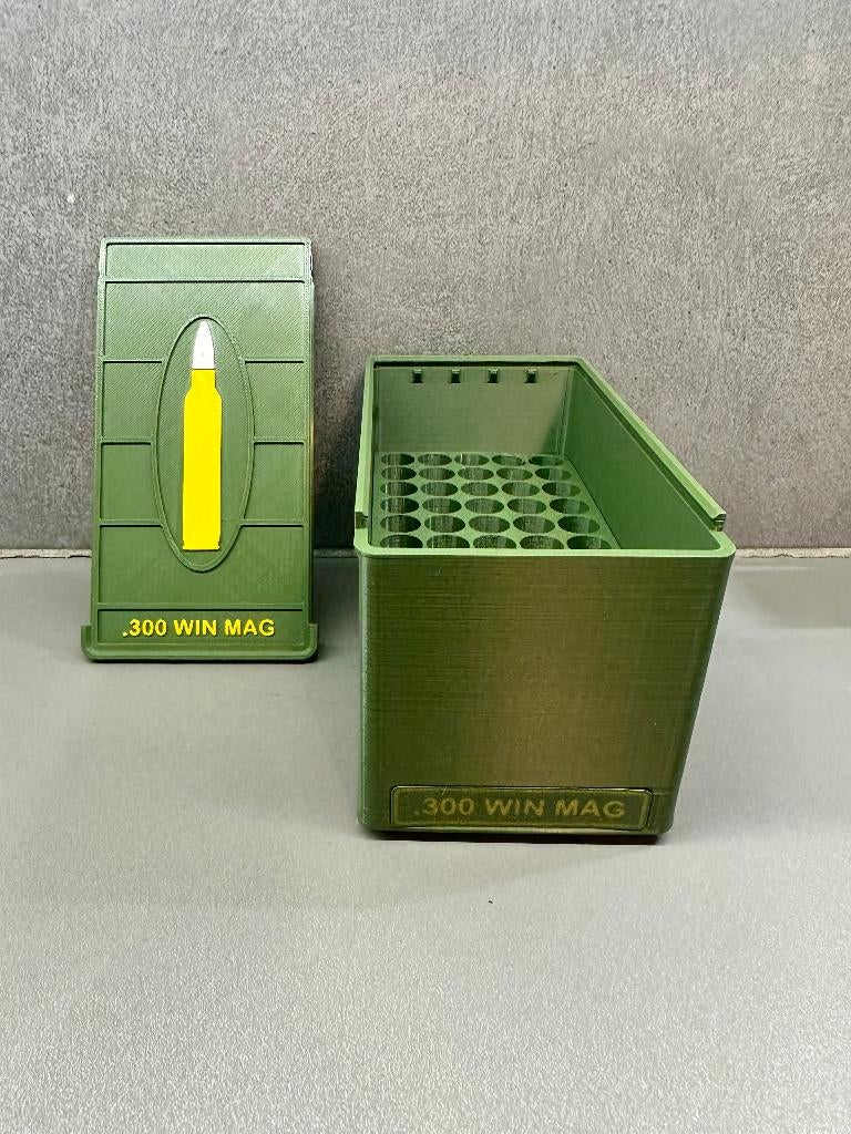 Boîte de rangement .300 win - Fait main - vert, Enlèvement ou Envoi, Neuf