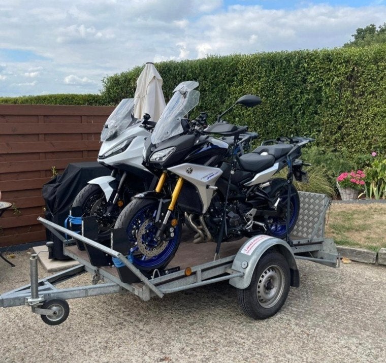 Remorque moto basculante, Enlèvement