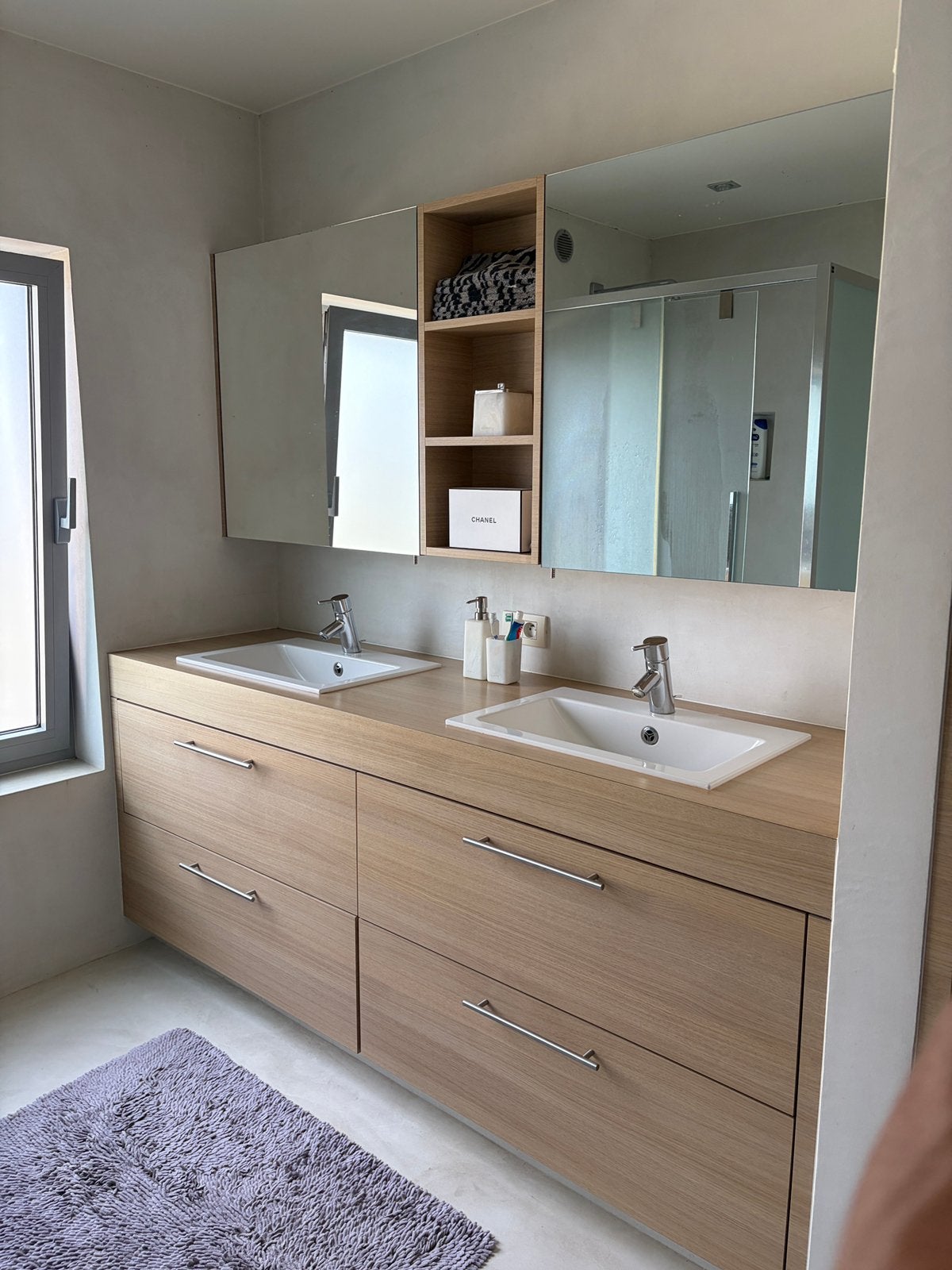 Badkamermeubel, Huis en Inrichting, Badkamer | Badkamermeubels, Ophalen, Zo goed als nieuw, Spiegelkast