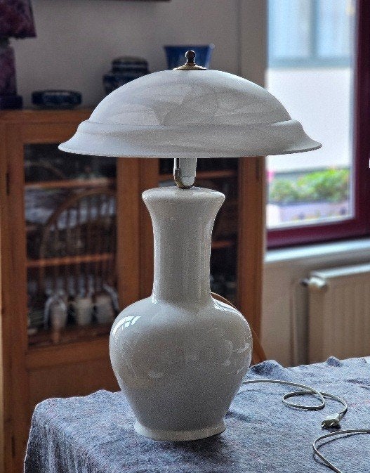 Lampe de table, Comme neuf, Enlèvement, E27 (grand), Fait main