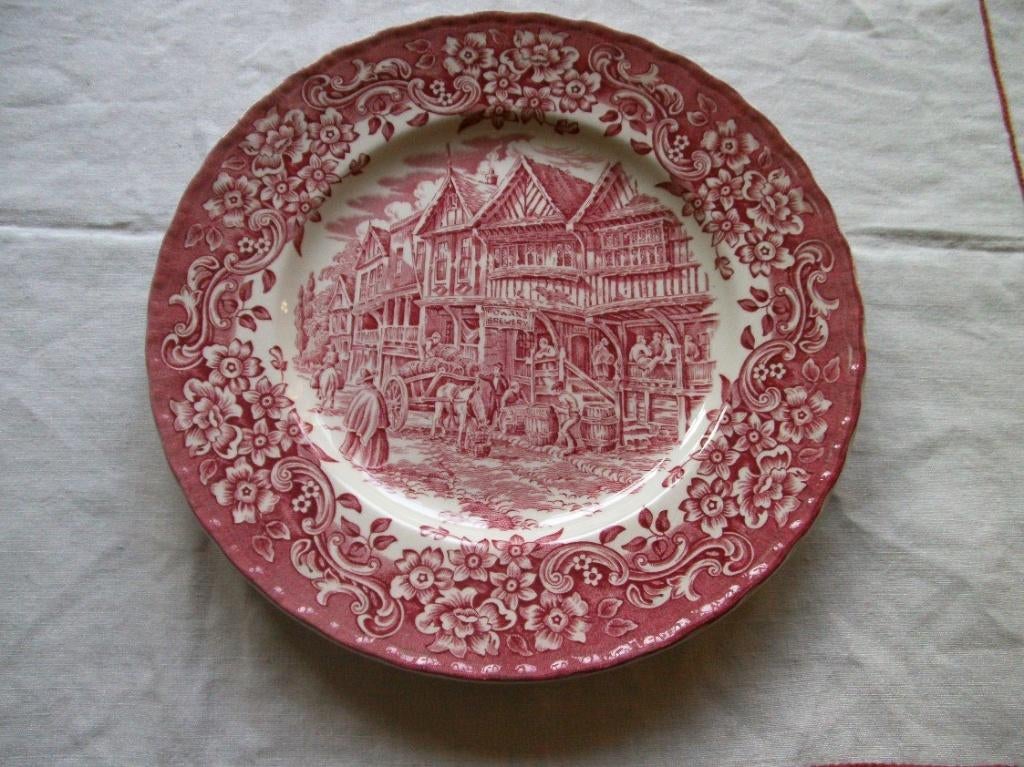 Oud porseleinen bord, Ophalen of Verzenden