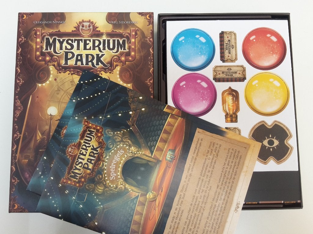 Nieuw spel Mysterium Park, 2-6 spelers, 10+, + 1 gratis demo, Hobby en Vrije tijd, Ophalen of Verzenden, Nieuw, Libellud, Hasbro en goliath