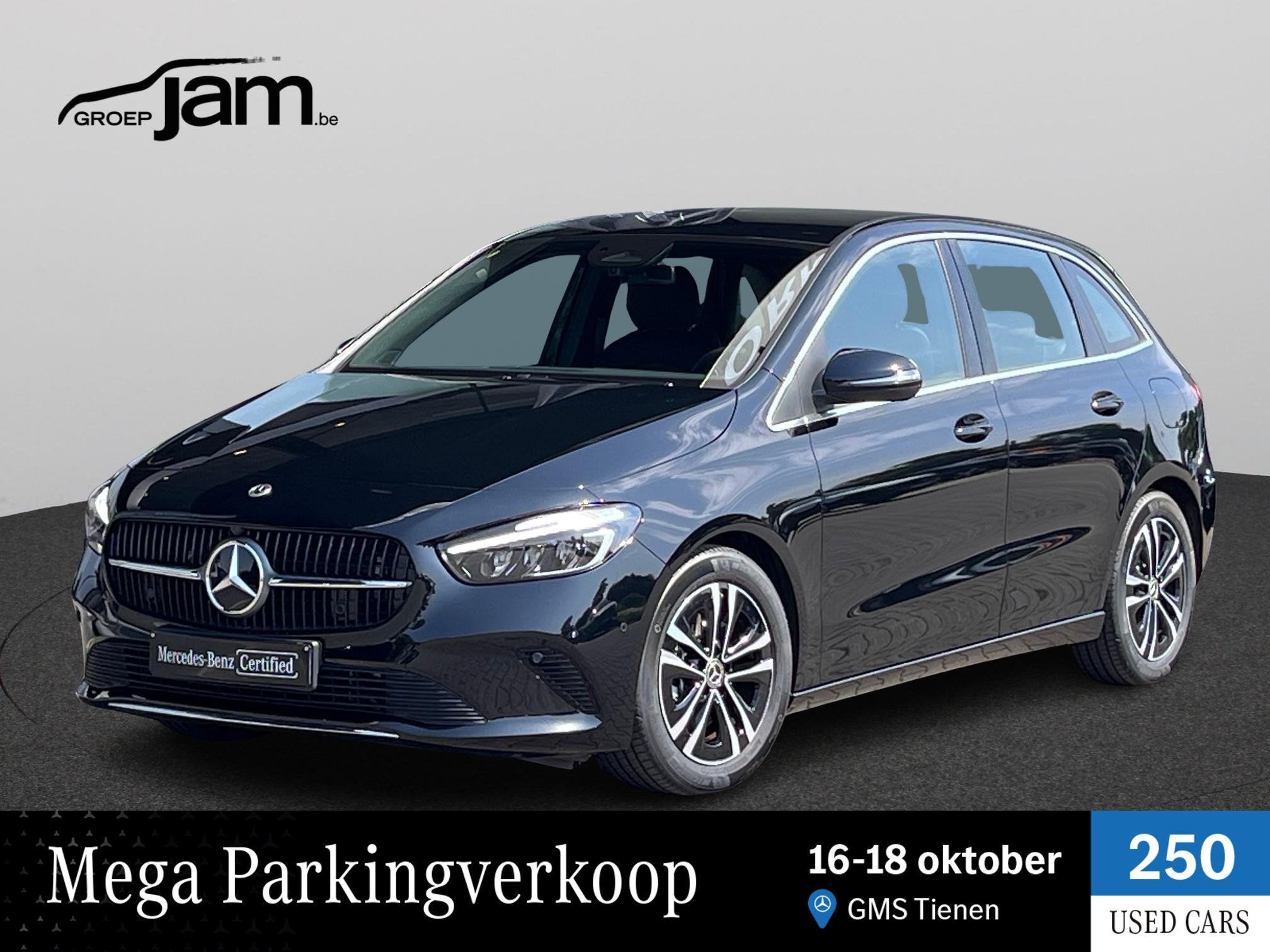 Mercedes-Benz B-klasse 200 progressive, Auto's, 745 kg, Gebruikt, Zwart, 4 cilinders
