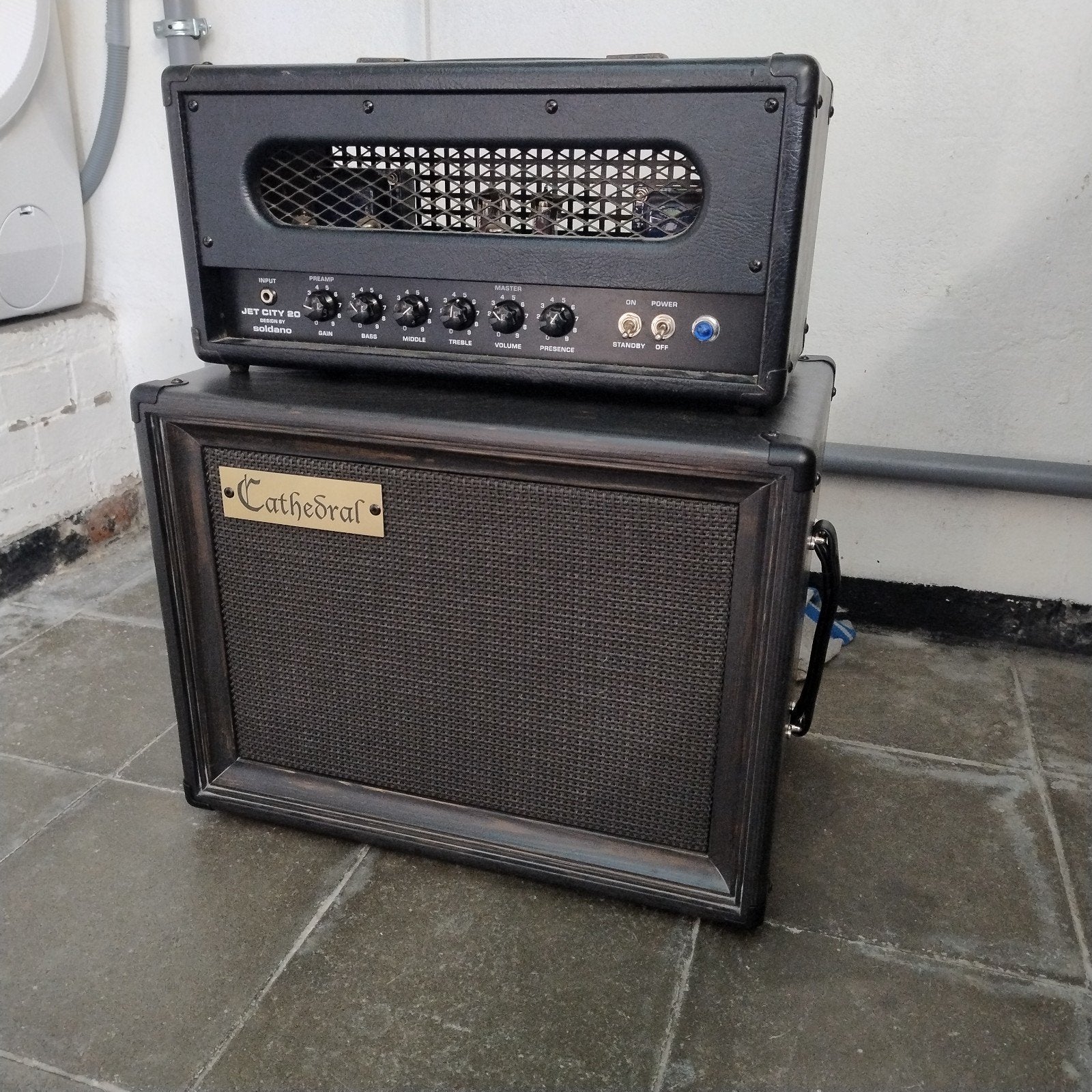 cathedral the monk 112 cab 16 ohm Jensen tornado, Musique & Instruments, Enlèvement, Neuf, Guitare, 100 watts ou plus