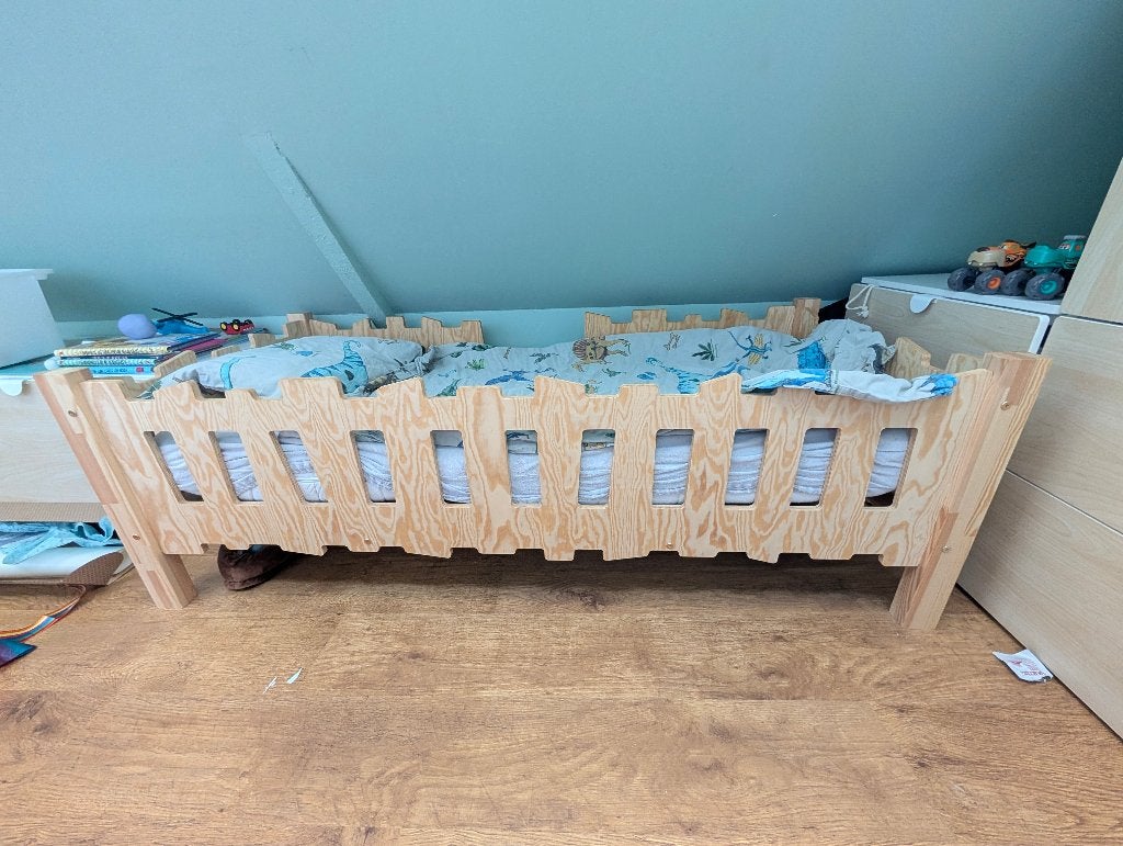 Peuterbed petit puk, Ophalen, 70 tot 85 cm, 140 tot 160 cm, Zo goed als nieuw