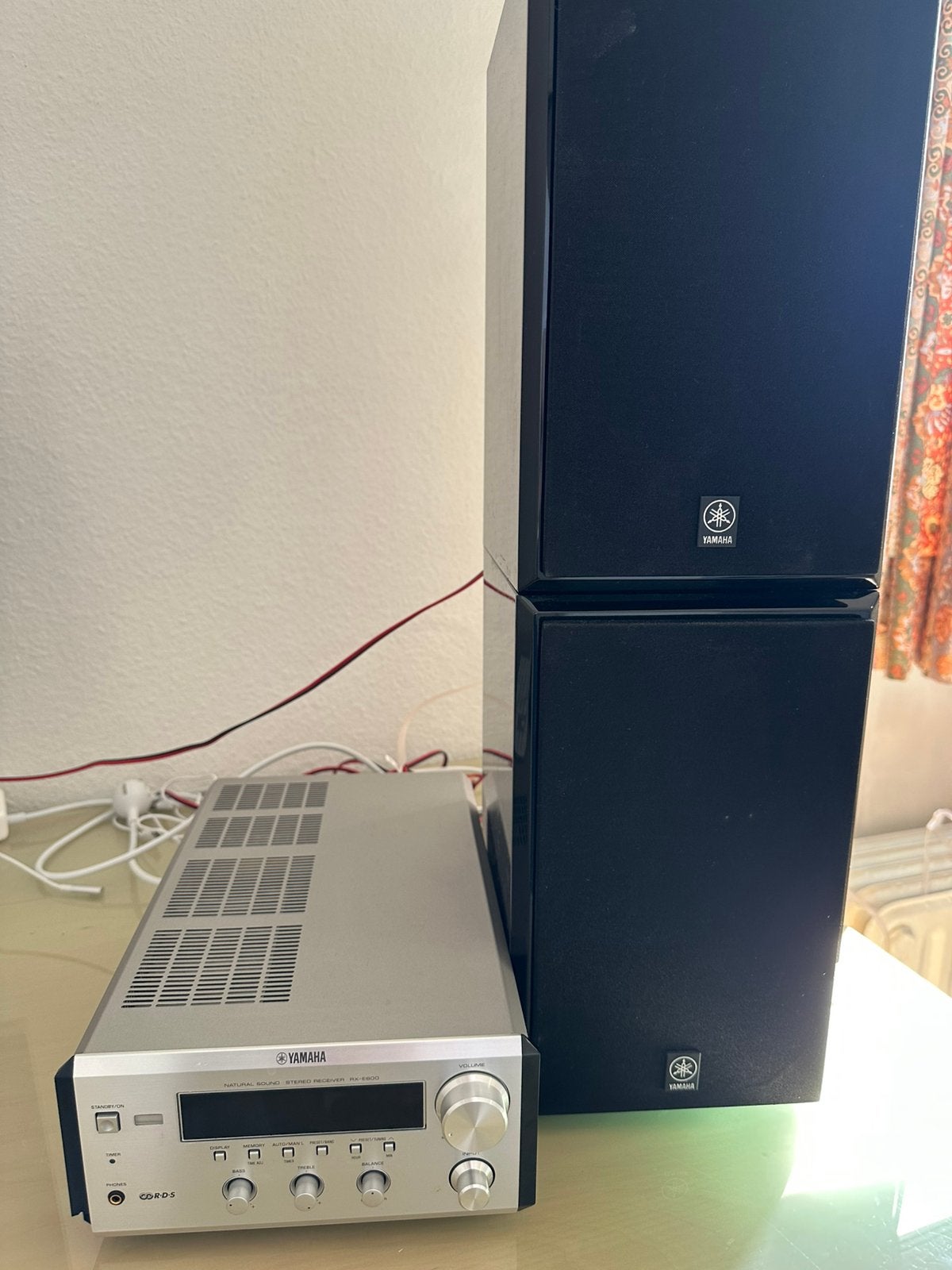 Yamaha RX-E600 + NX-E400 stereo set, Ophalen, Zo goed als nieuw, Speakers