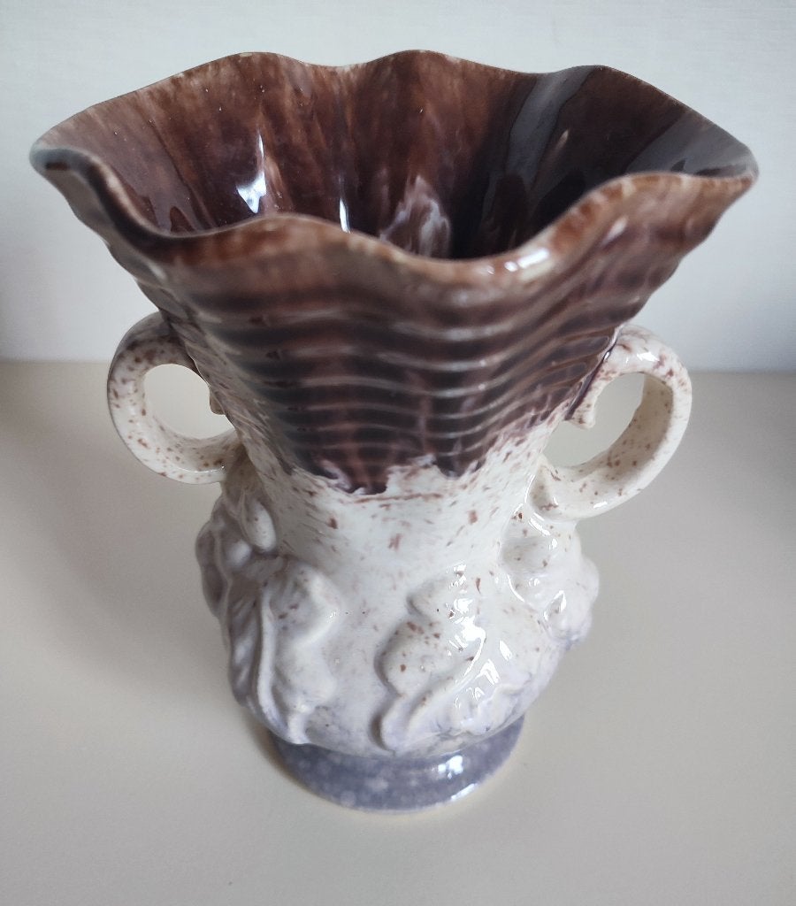 West-Germany années 60. Beau vase avec raisins et feuilles, Enlèvement ou Envoi