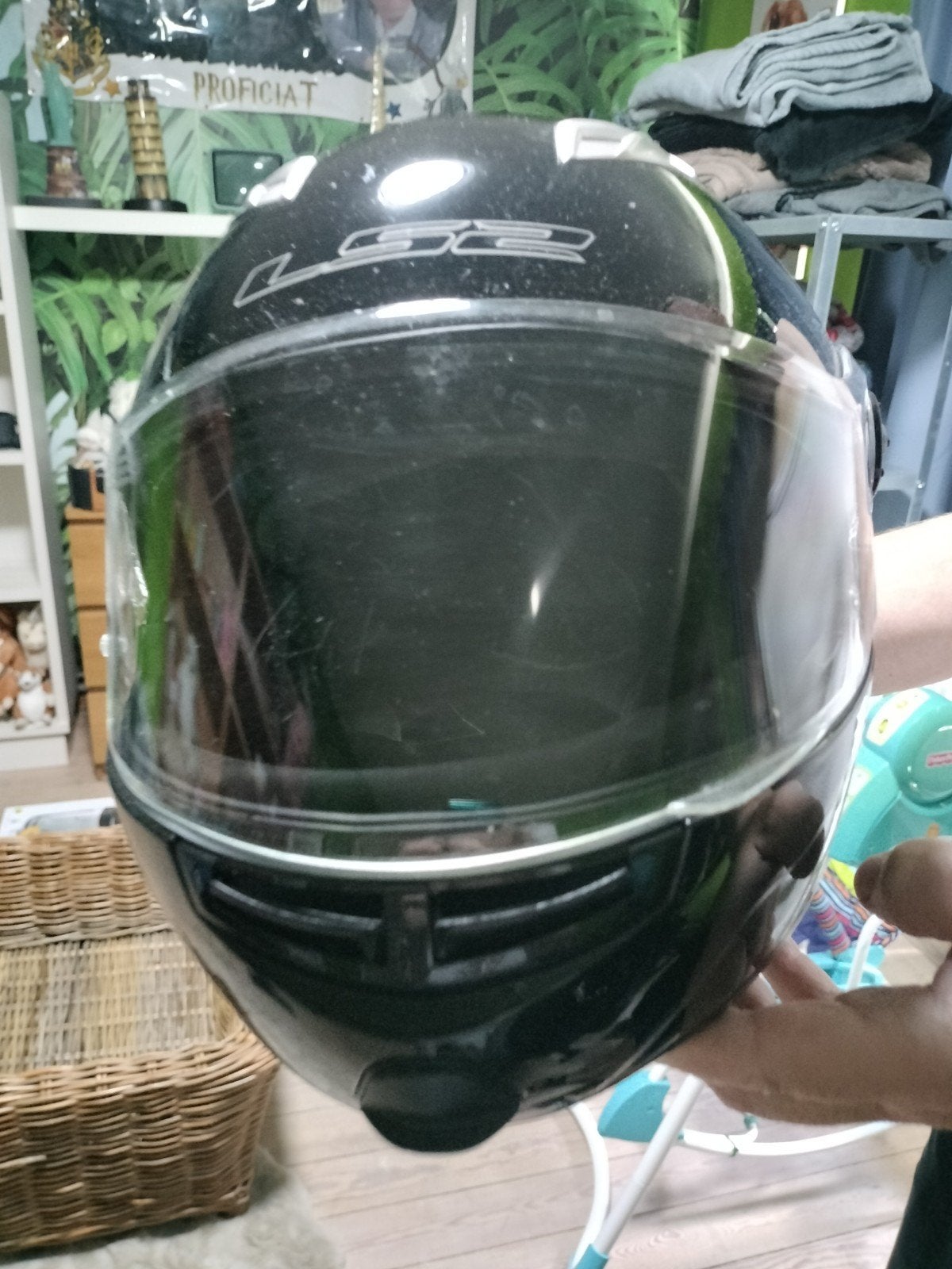 motor helm met motorhandschoenen, Fietsen en Brommers, Ophalen