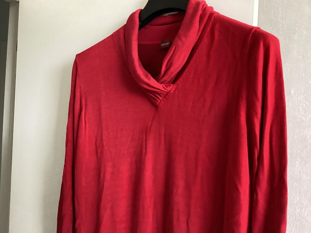 Fijne rode trui, Kleding | Dames, Maat 42/44 (L), Ophalen of Verzenden, Gedragen, OLSEN
