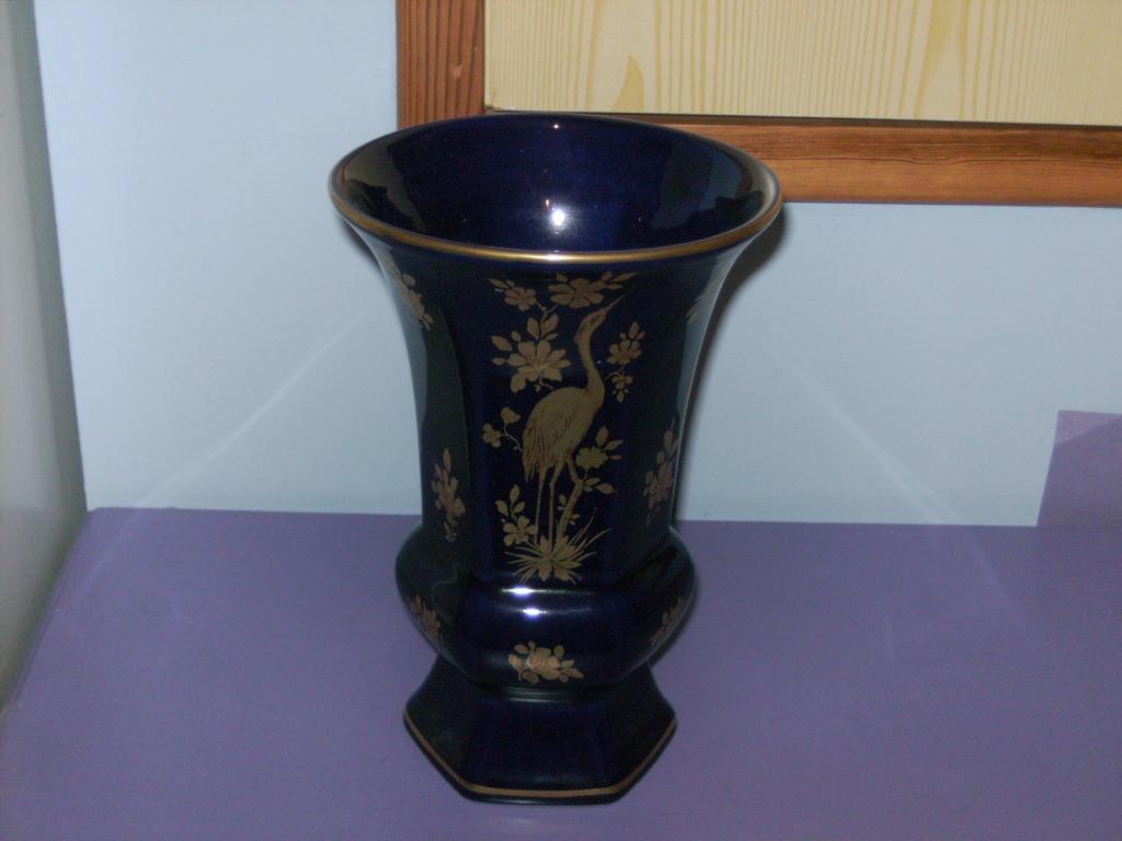 Mooie vaas: bavaria (echt cobalt), Ophalen of Verzenden