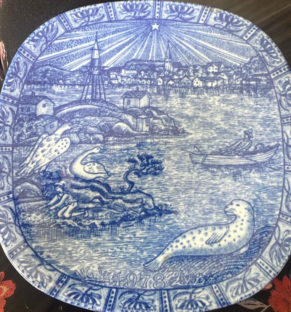 Rörstrand Assiette "Julen" porcelaine suédoise 1970 à 1980, Enlèvement ou Envoi