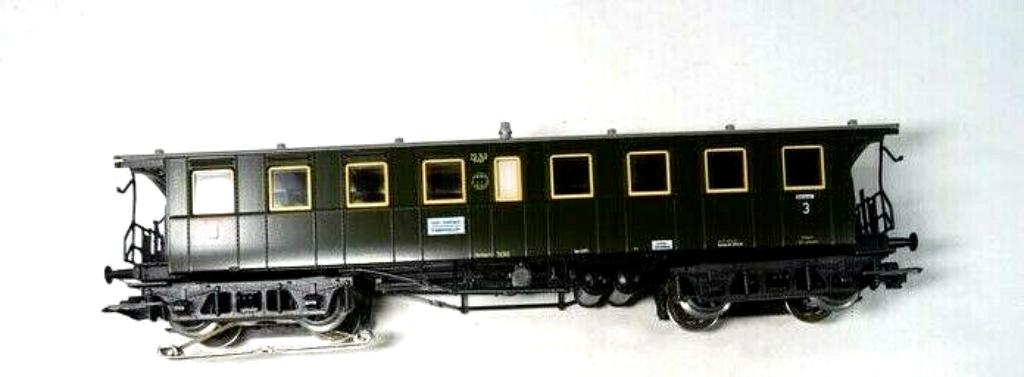 42132 Märklin HO -Wurtembergse 3e kl.wagen/Voiture 3ieme cl, Wisselstroom, Wagon, Ophalen of Verzenden, Zo goed als nieuw