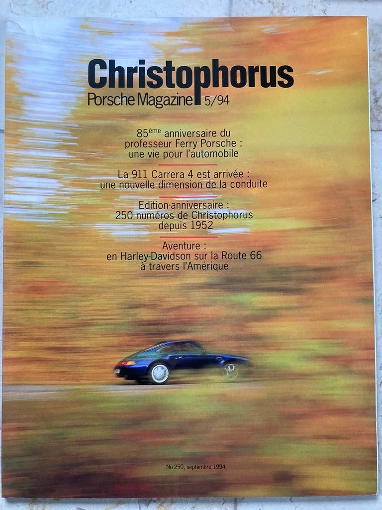 Christophorus Porsche Magazine 250, Enlèvement ou Envoi, Comme neuf, Porsche