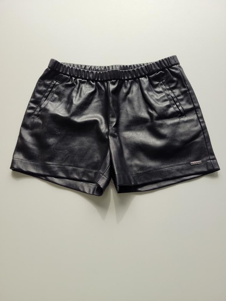 Zwarte lederen short 12j 152, Meisje, Jacky, Zo goed als nieuw, Ophalen