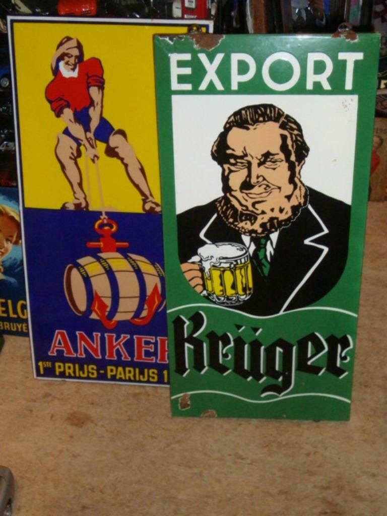 oude biereclames gezocht, Verzamelen, Ophalen, Zo goed als nieuw, Reclamebord, Plaat of Schild