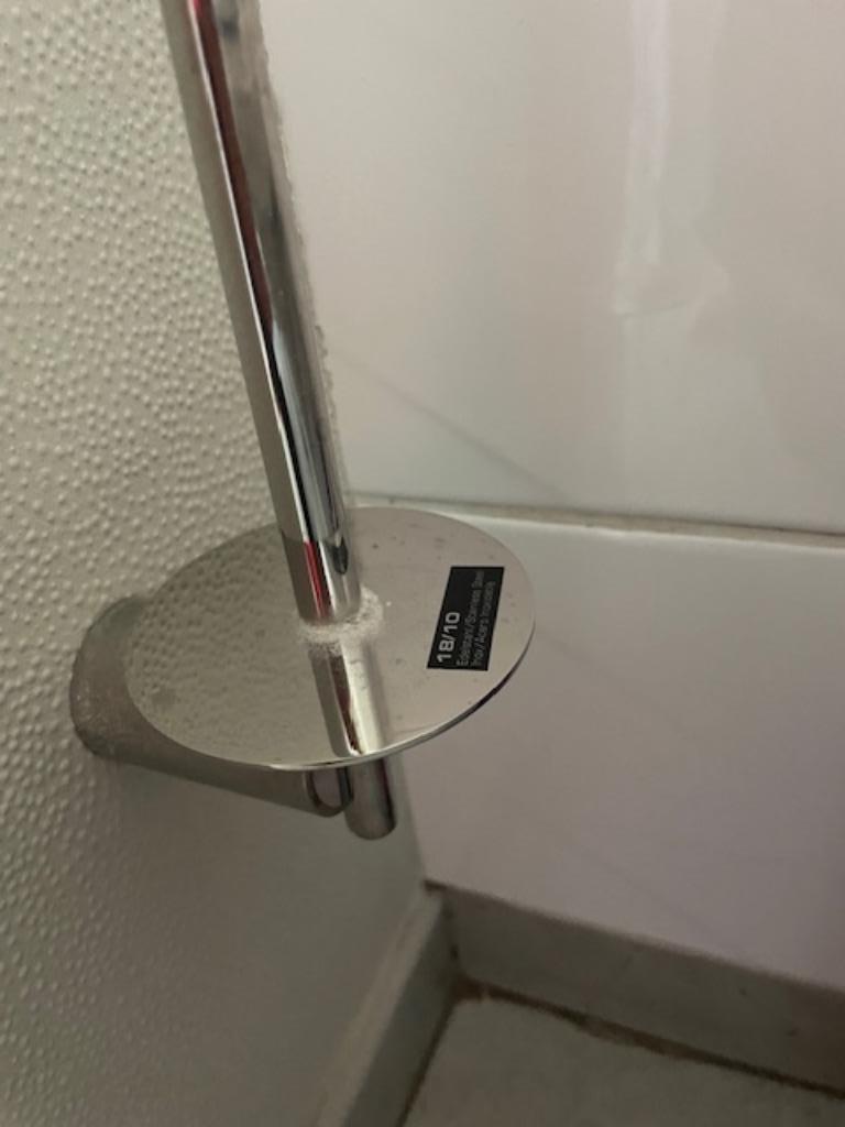 Wc papierhouder inox hangmodel ALS NIEUW, Ophalen of Verzenden, Zo goed als nieuw, Overige kleuren