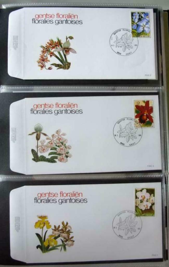 3 FDC 16/03/1985 - Gentse Floraliën - Floralies Gantoises, Ophalen of Verzenden
