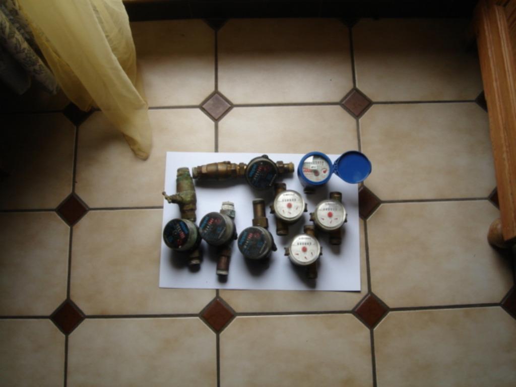 set van 8 watermeters, Doe-het-zelf en Bouw, Ophalen, Gebruikt
