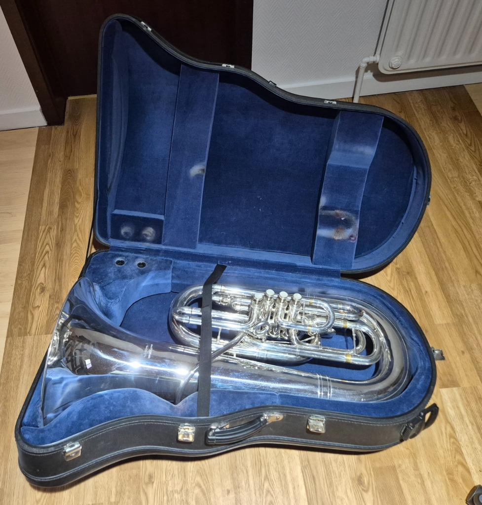 Tuba Eb (Mib) Willson 3400 FA-5S, Muziek en Instrumenten, Blaasinstrumenten | Tuba's, Ophalen, Gebruikt, Es-tuba, Met koffer of draagtas