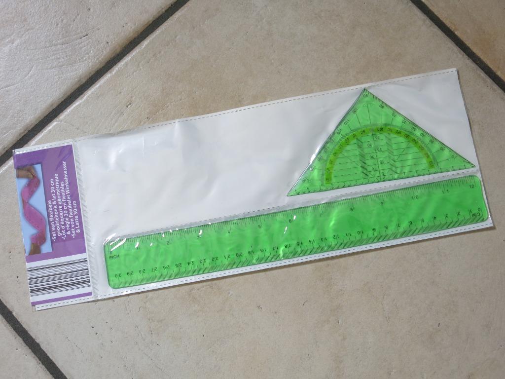 Een flexibele lat en geodriehoek, NIEUW, Ophalen, Nieuw