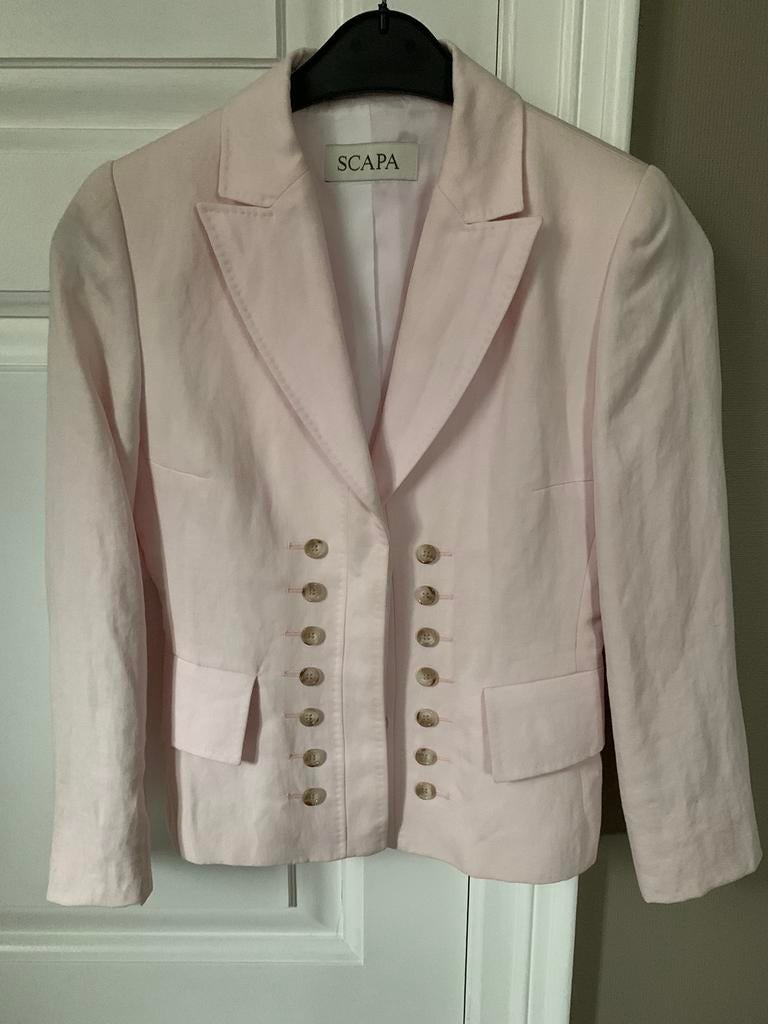 Jasje vestje blazer Scapa M linnen/katoen, als nieuw, Kleding | Dames, Ophalen of Verzenden