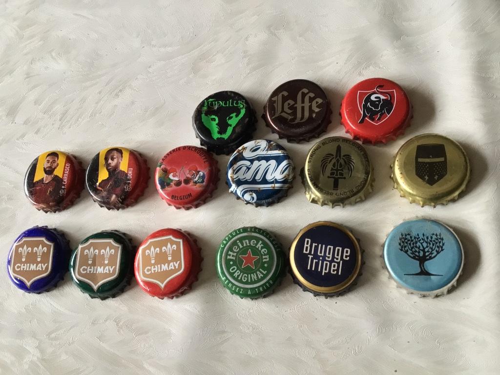 Bier kroonkurken Cama Chimay Brugge Tripel Lupulus enz, Verzamelen, Biermerken, Ophalen of Verzenden